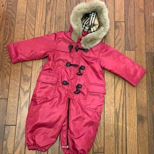 Burberry baby winter jacket